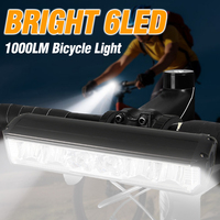 1000LM 4000mAh Bike Headlight- IPX5 Waterproof for MTB/Road Cycling with 5 Modes & Long Battery Life (Night Riding Safety Light)