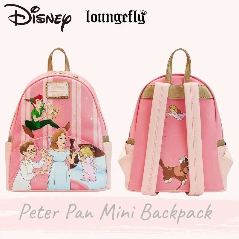 

Disney X Loungefly Peter Pan Tinker Bell & Wendy Scene Design Mini Backpack Fashion Gift For Disney Fans & Daily Use