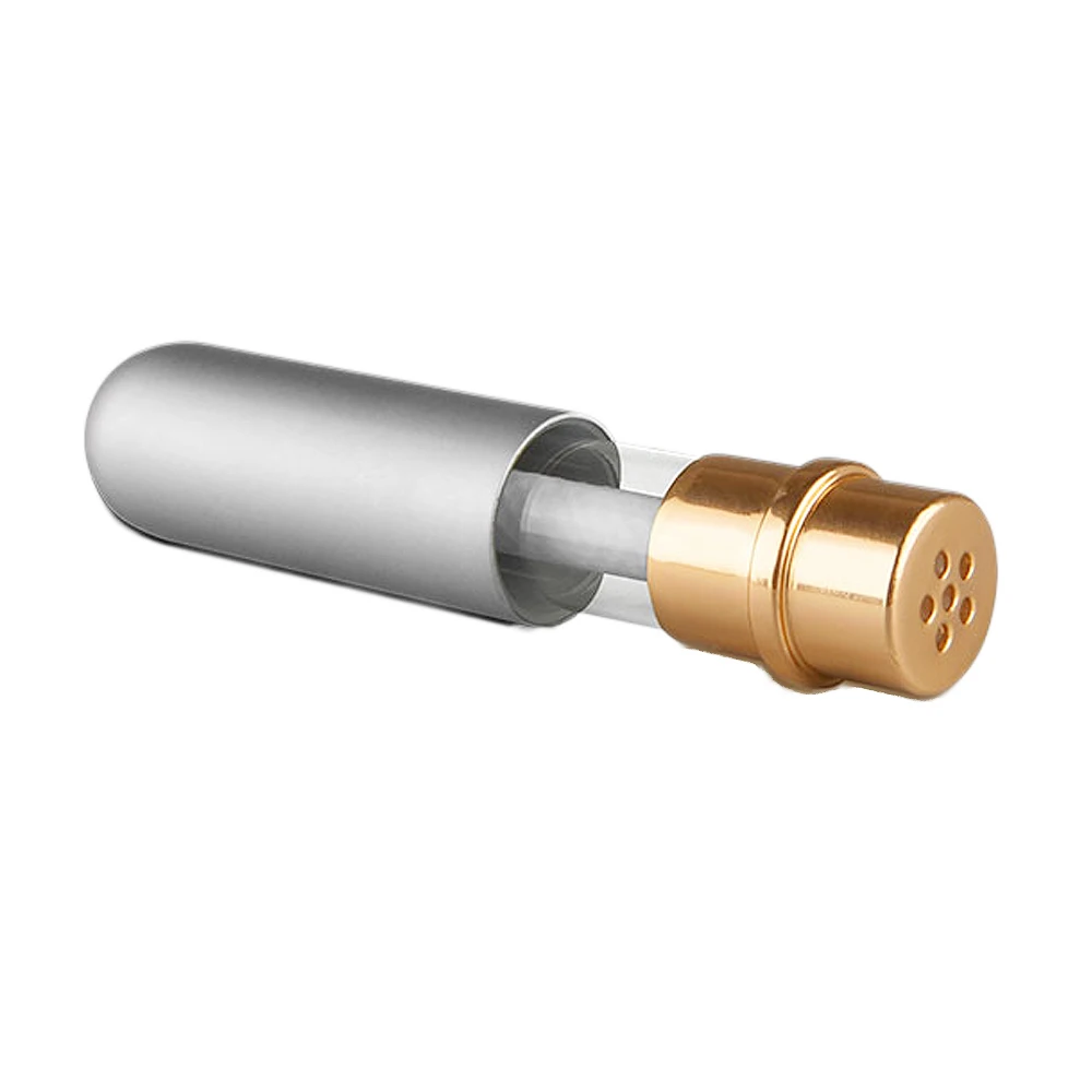 2 stücke 10 farben Metall Nasen Inhalatoren für Ätherische Öle Aromatherapie Leere Aluminium Rohre mit Ersatz Docht für reise parfüm