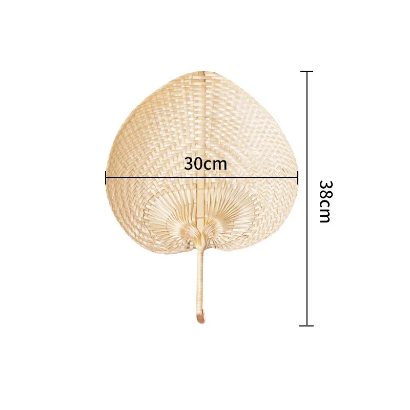 100Pcs/Lot Palm Leaves Fans Handmade Wicker Natural Color Palm Fan Traditional Chinese Craft Wedding Favor Gifts