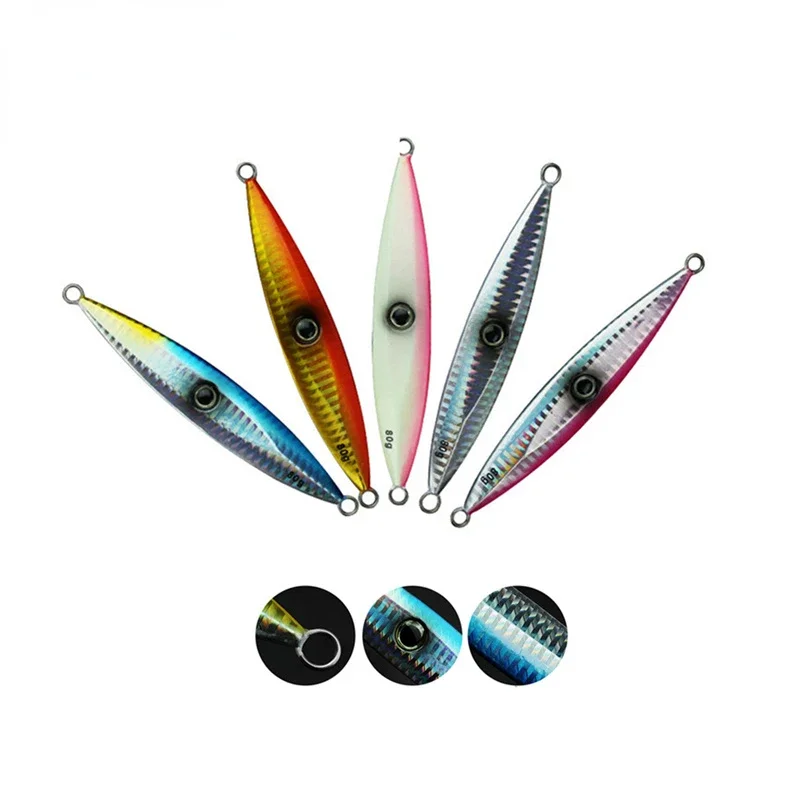 Topline Tackle VIB Metal Jig Lure 40g 60g 80g 100g 120g 150g 200g Slow Jig Fishing Lure Shore Cast Lure Artificial Winter