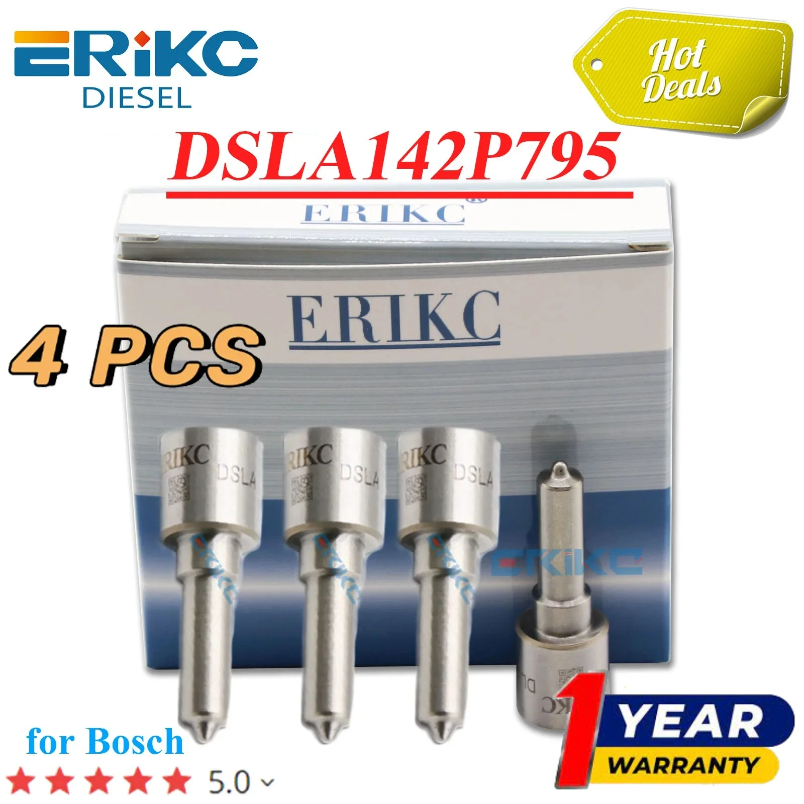 

4PC DSLA142P795 0433175196 Diesel Fuel Injector Nozzle DSLA 142 P 795 For FIAT 0445110044 0986435003 0445110008 9456182380