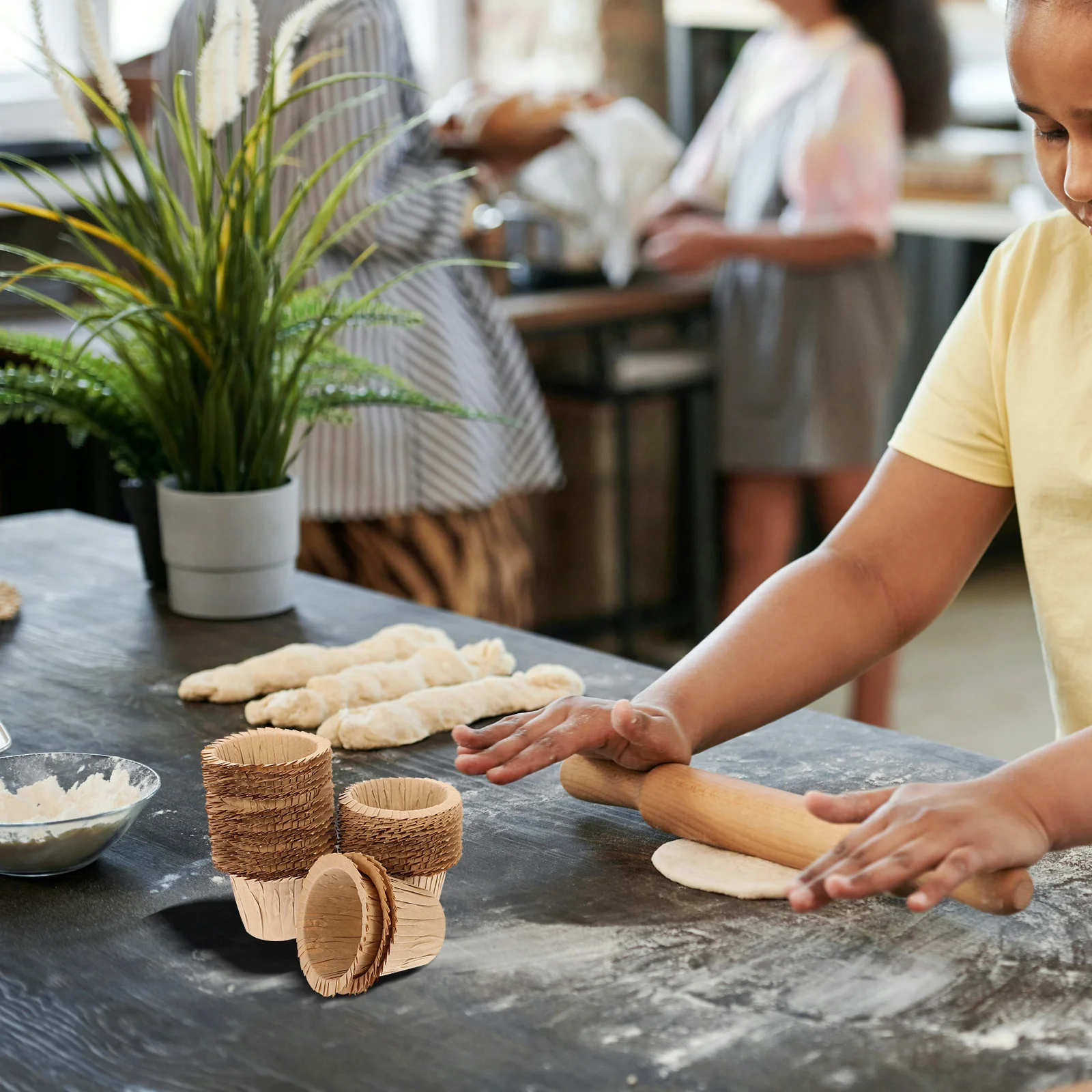 30 Uds. Envoltorios de papel para pasteles, Mini revestimientos para magdalenas, vasos antiadherentes para magdalenas para helado, cumpleaños, boda, Camping, Mini revestimiento para magdalenas