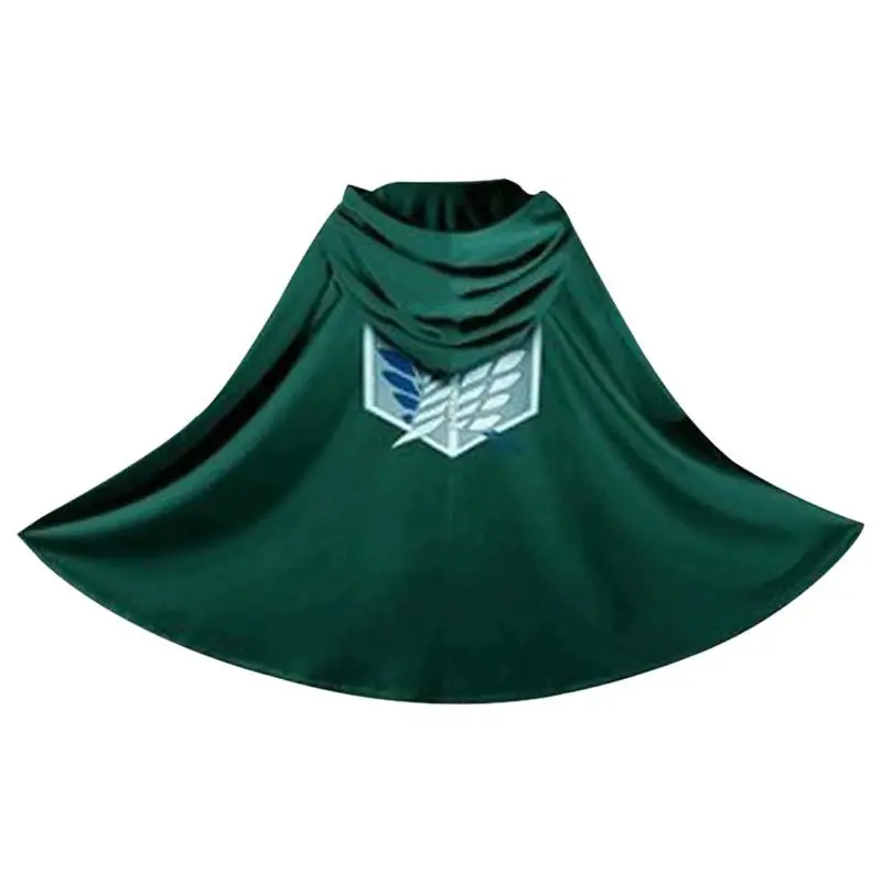 loween Atta on Titan Cosplay Costume Anime Survey Corps Levi Civilian Girl Free Wing Cloak Robe Tee eets