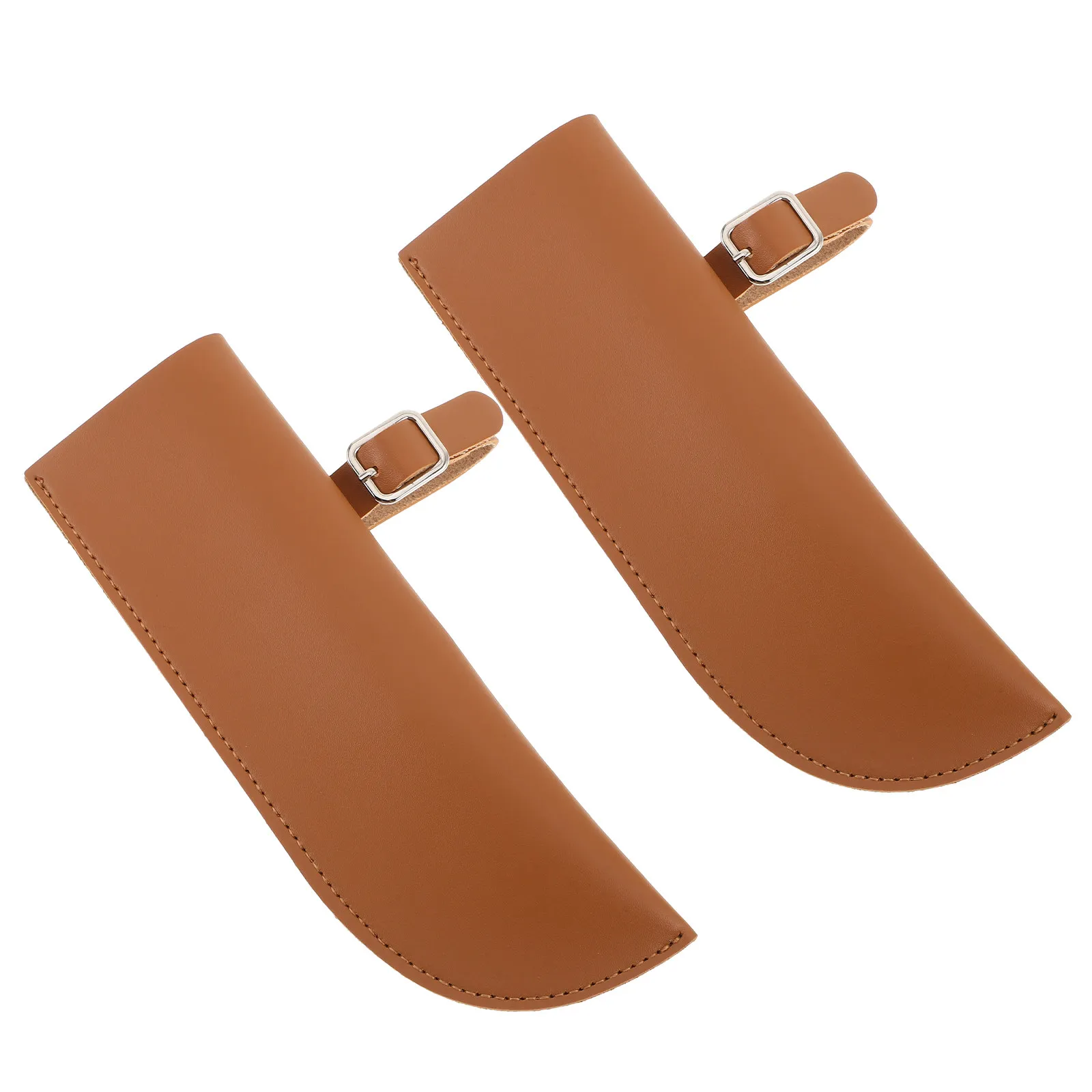2Pcs PU Equestrian Flag Holder Adjustable Stirrup Saddle Carrier for Horse Training Riding Competitions
