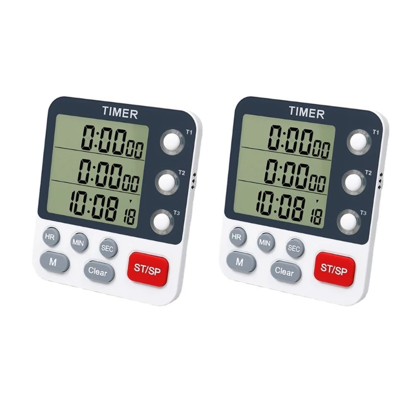 

Precisions Timer Easy to Use 3 Channel Timer with Clear Display Upgrades for Efficient Time Management in house & Lab