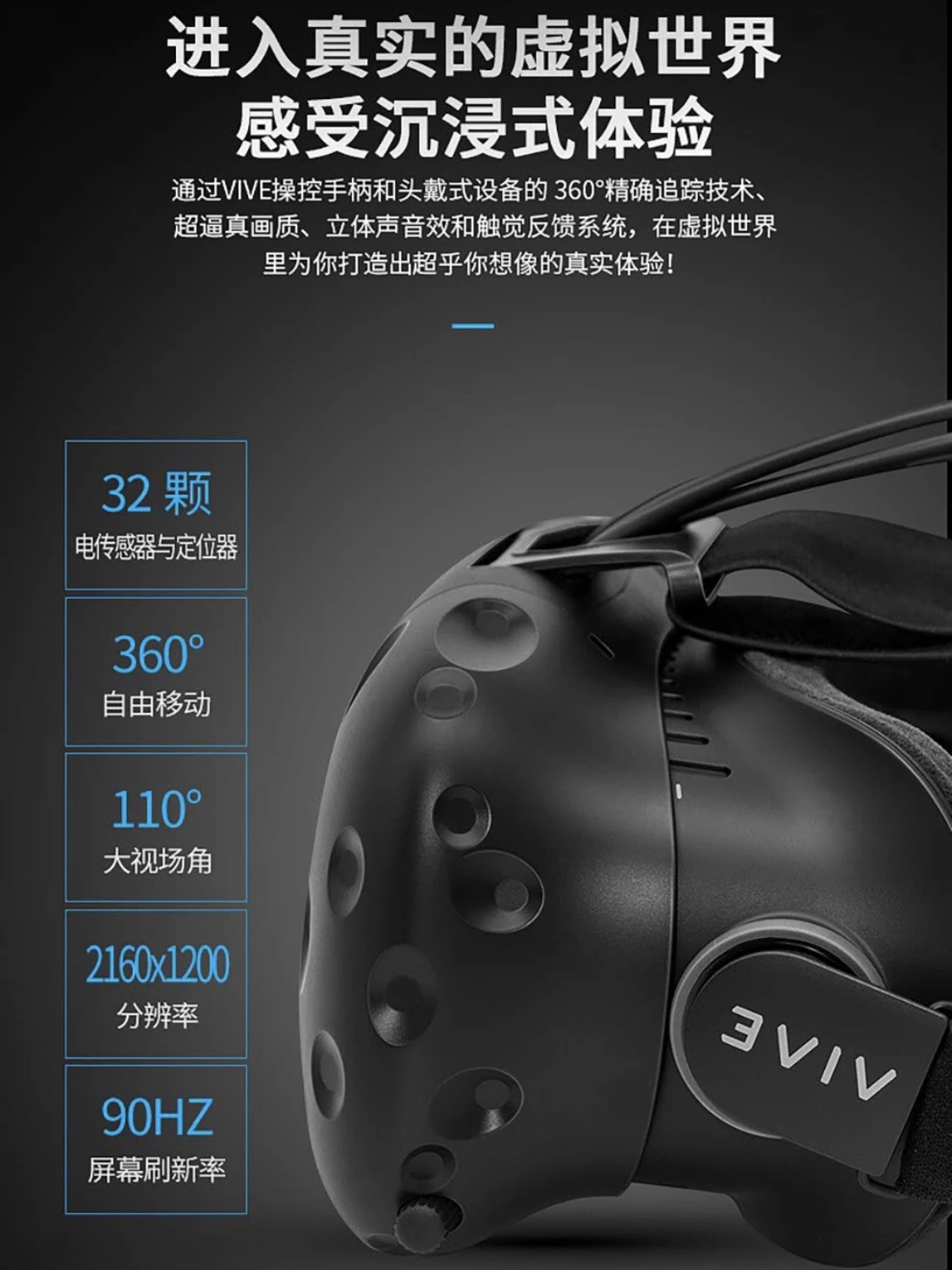 Imagem -02 - Óculos Inteligentes vr com Head Display Adequado para Htc Vive vr Pro1.0 2.0 Professional Edition Series Grupo pc Invoitável