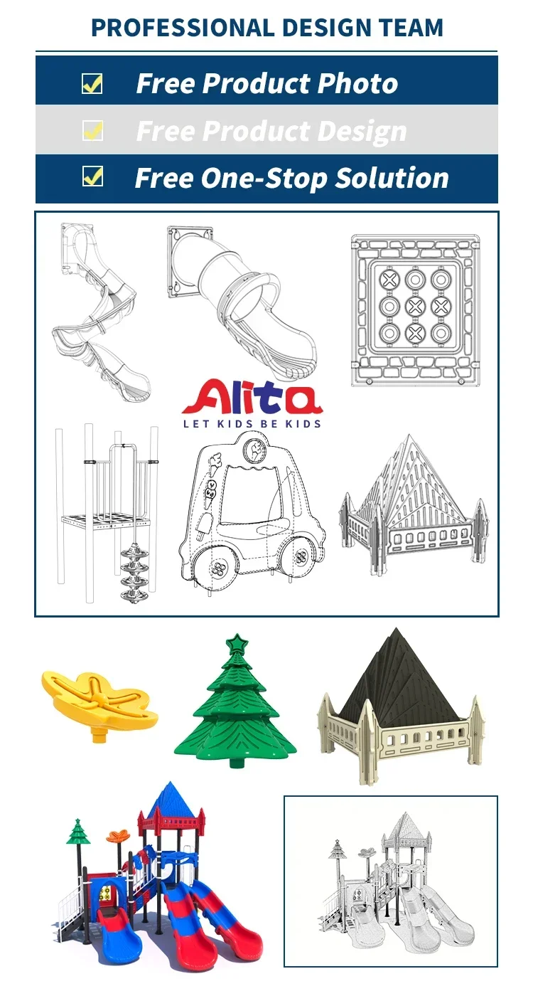 

2-in-1Plastic Slides for kid playground outdoor amusement equipment accessories outdoor kid playground dural slides