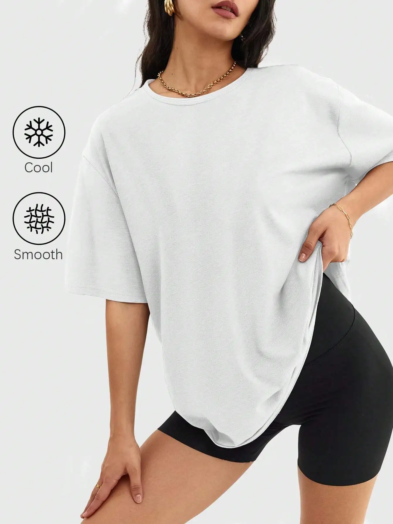 

Женская футболка оверсайз, свободного кроя, с круглым вырезом, короткий рукав, летняя, повседневная, в стиле Y2K