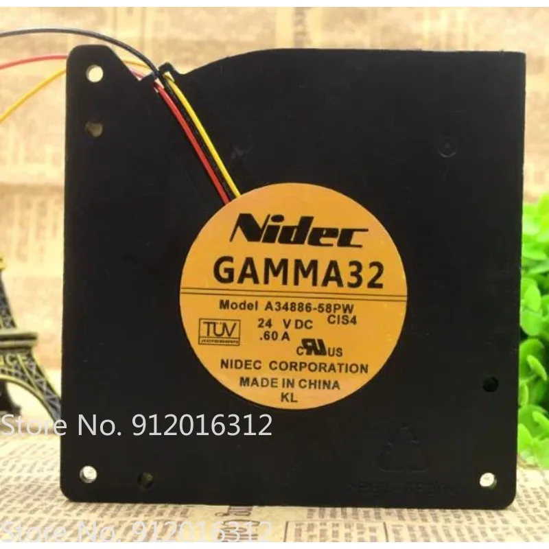 

New Cooler Fan for Nidec GAMMA32 12032 A34886-58PW DC 24V 0.60A Blower Cooling Fan 120 * 120 * 32MM