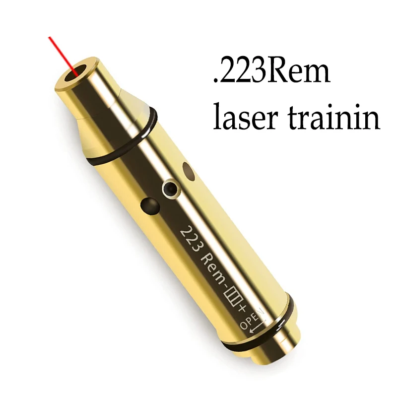 

.223Rem laser training cartridge for dry fire shooting training red dot laser tactical ammo laser bullet with Spare Accessories