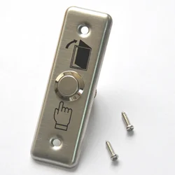 Stainless Steel Exit Button Switch For Lock Door Access Control System Door Push Exit Door Release Button Alloy Switch Bell Push