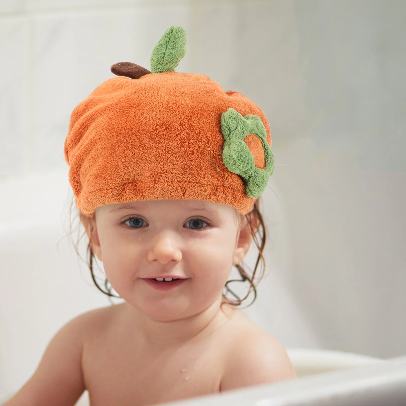 قبعة تجفيف شعر الطفل من الصوف المرجاني بتصميم كرتوني، منشفة سريعة الجفاف للأطفال، قبعة استحمام سميكة ودافئة، شعر ناعم وخفيف الوزن