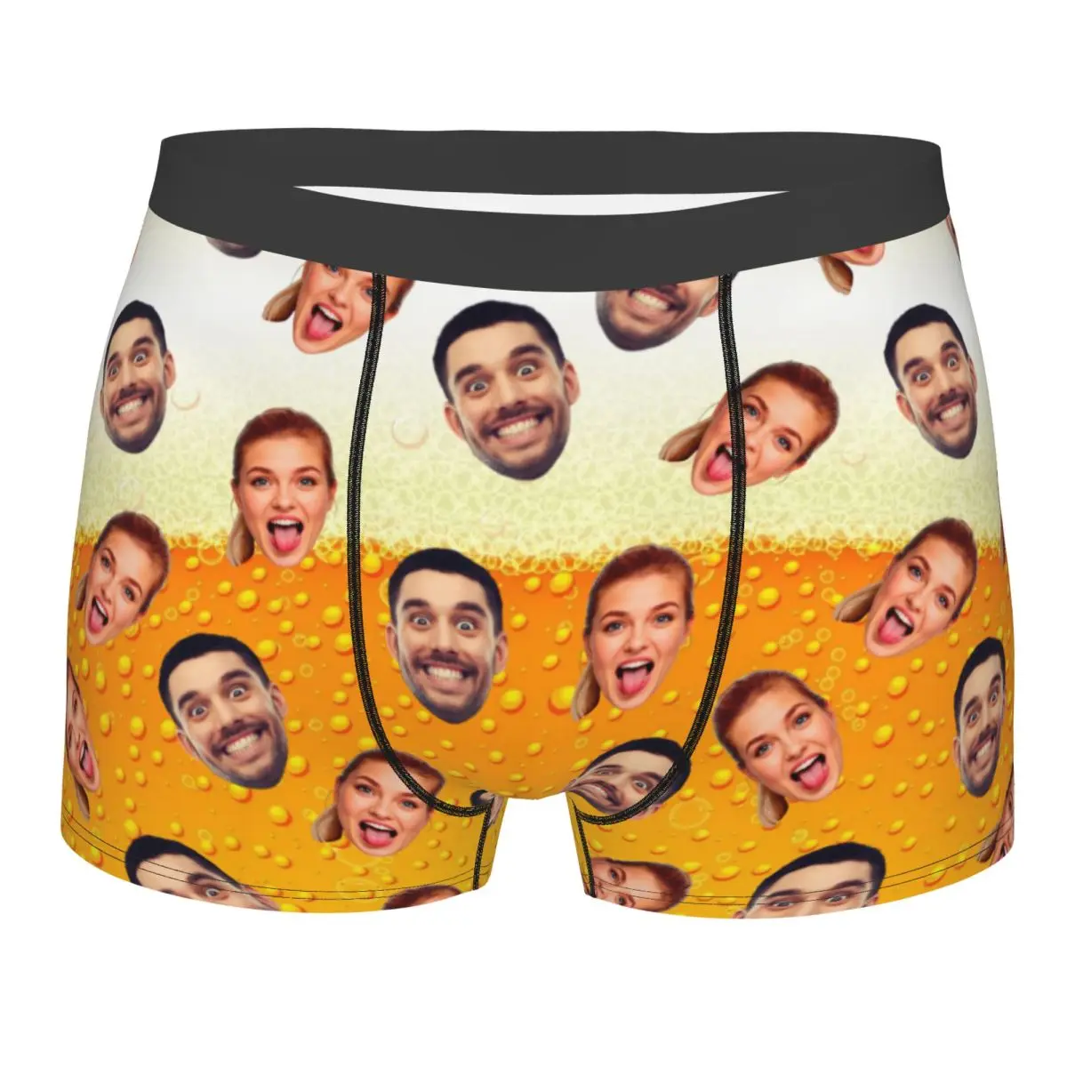 

Personalized Beer Custom Face Photo Valentine'S Day Underwear For Boyriend Boxer Briefs Shorts Panties Breathable Underpants