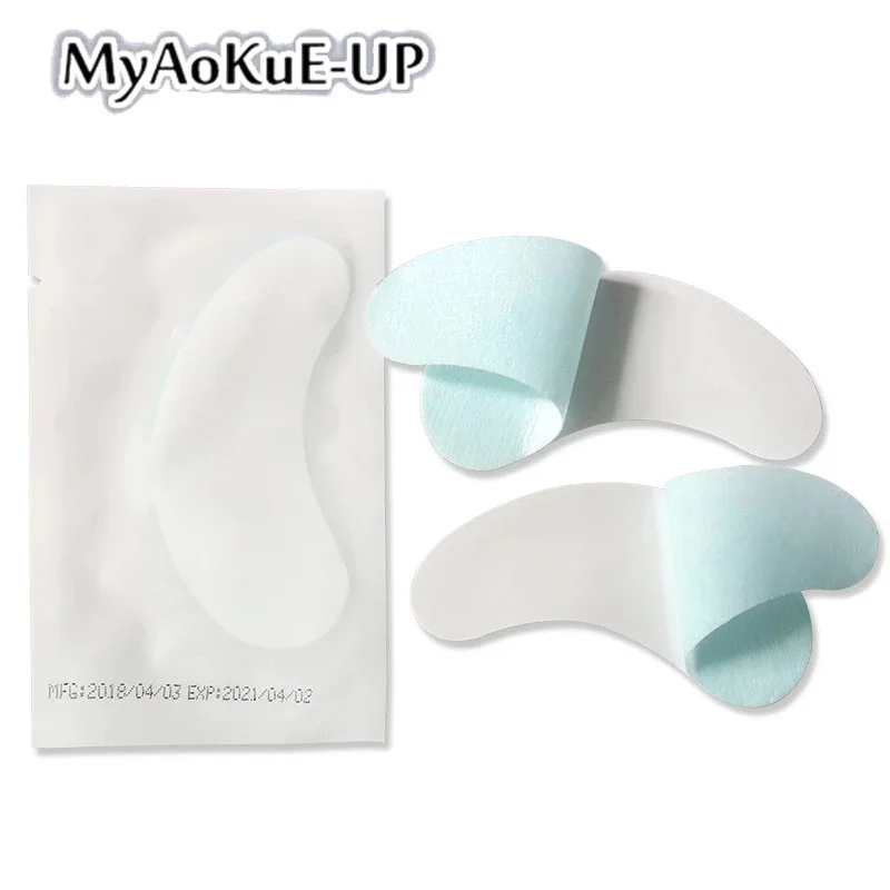 50Pairs Wimper Extension Patch Gel Eye Pad Lint Gratis Under Eye Sticker Lash Lift Levert Hydrogel Patch Make-Up Tool