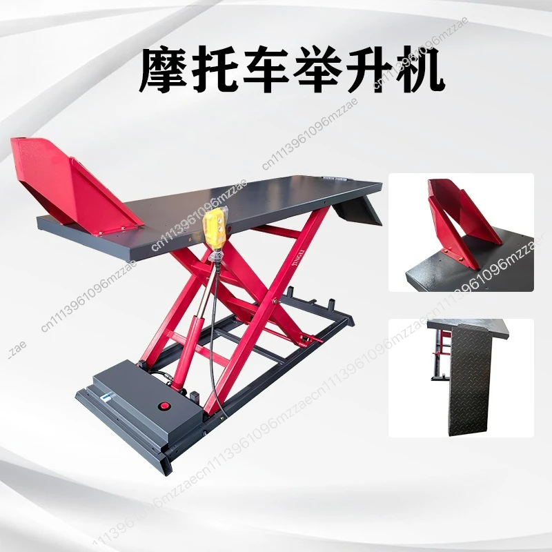 Motorcycle Maintenance Lift Electric Hydraulic Motorcycle Small Scissor Lift Large Displacement Large Weight Lift