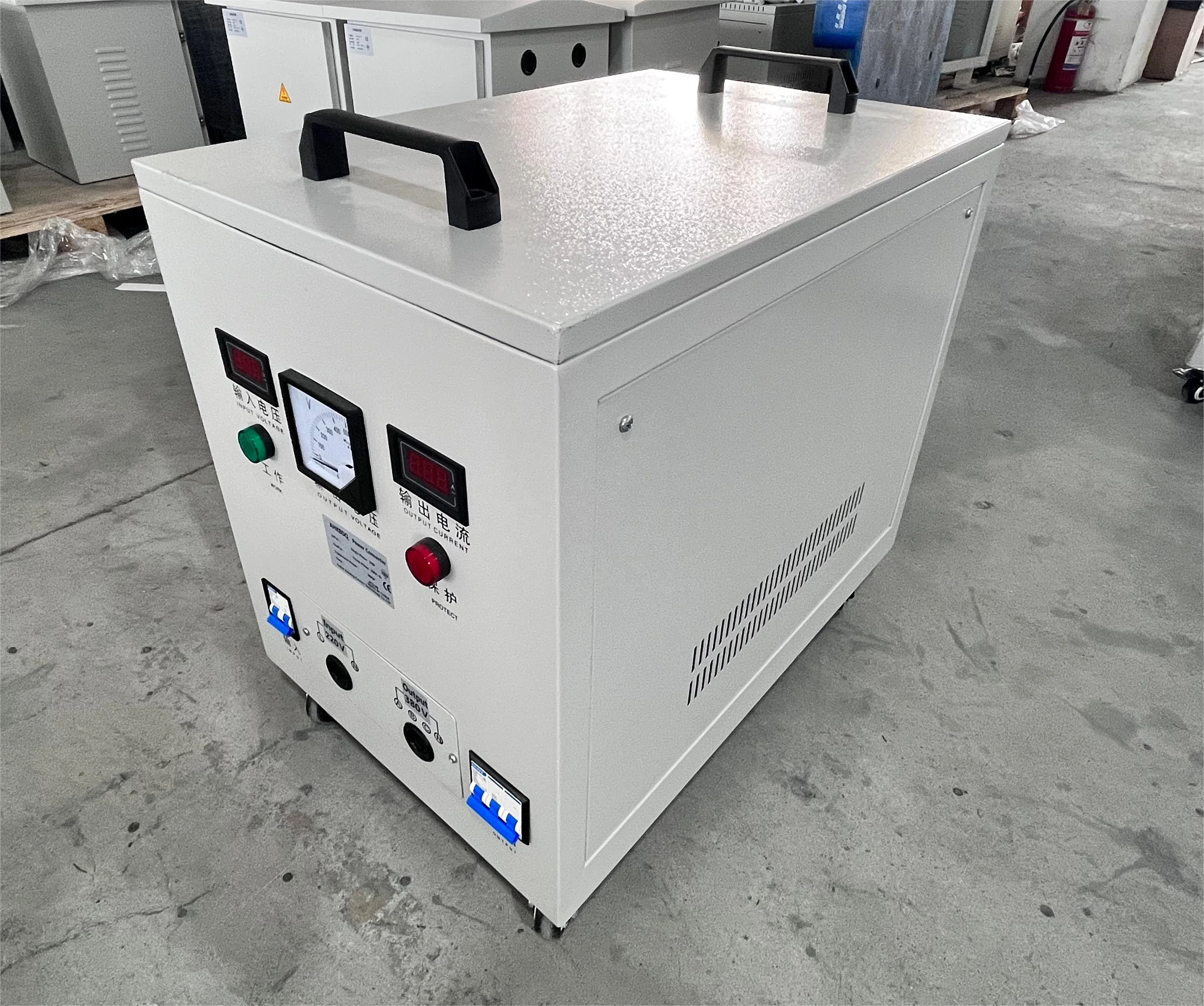 20KVA 30KVA High Power Supply Transformer 220V To 380V Single Phase To Three Phase 380V Coil Shape 100V Input For Power Step