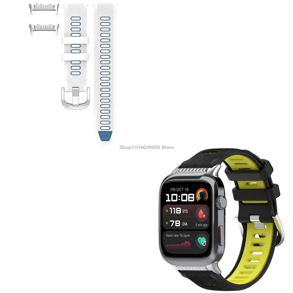 أحزمة سيليكونية أنيقة من النغمة مريحة سيليكون Watchban لمشاهدة بديل مثالي للعصابات المفقودة أو التالفة