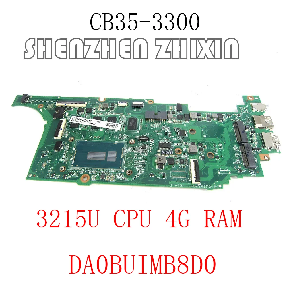 

yourui for Toshiba Chromebook CB35-3300 Laptops Motherboard w/ 3215U CPU + 4G RAM DA0BUIMB8D0 A000398370