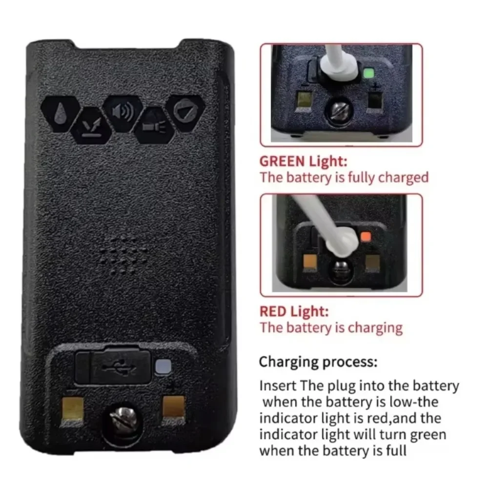 UV-S22 Batteria Walkie talkie Batterie di ricambio per BAOFENG UV S22 UV68 Pro UV-68 UV 98 Radio bidirezionale Batterie ricaricabili
