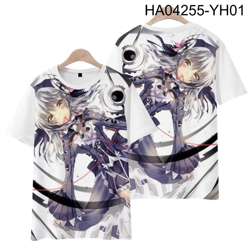 Uurwerk Planeet 3d Print T-Shirt Zomer Mode Ronde Hals Korte Mouw Populaire Japanse Anime Streetwear Plus Size