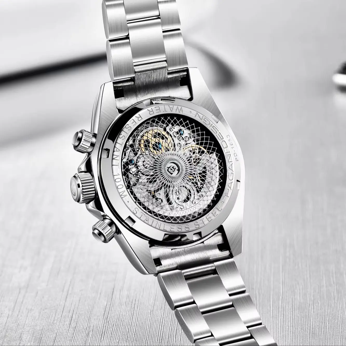 Pagani Design PD1653 Men's Automatic Mechanical Watch 40MM Sapphire Crystal Stainless Steel Waterproof 100M reloj automático