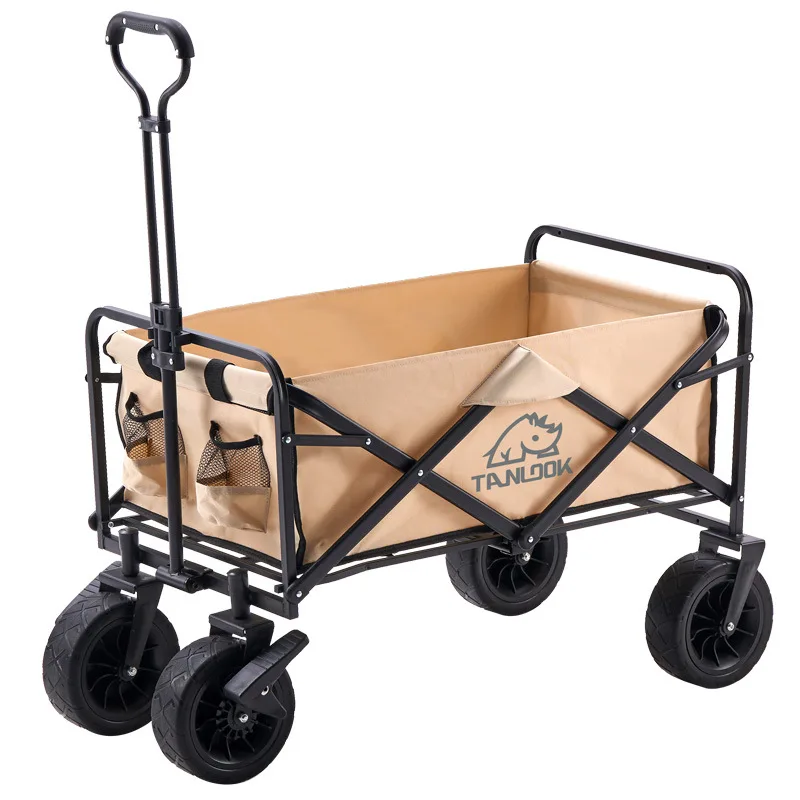 The manufacturer directly provides outdoor folding handcart campers campers, broadened tables, picnic push-pull campers