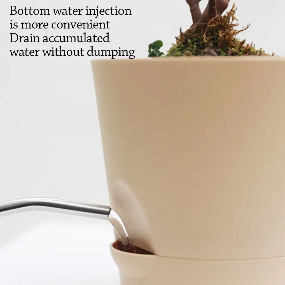 Multicolor Flower Pot Plastic Detachable Base Self-watering Flowerpot Self Watering Breathable Removable Bottom Planter
