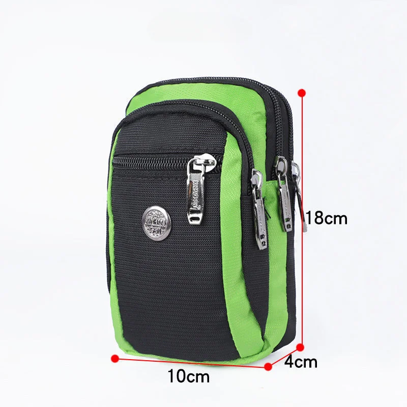 Sports Waist Bag Simple and Fashionable Mobile Phone Bag Outdoor Leisure Trendy Texture Multi-compartment Men's Crossbody Bag image 2