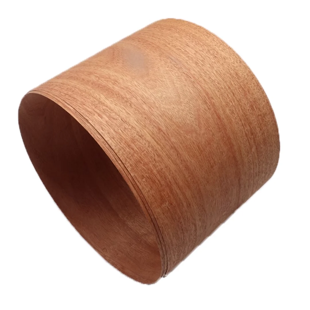 

L:2.5m Width:180mm Thick:0.5mm African Sandalwood Solid Wood Veneer DIY Furniture Renovation Speaker Wooden Door Floor Veneering