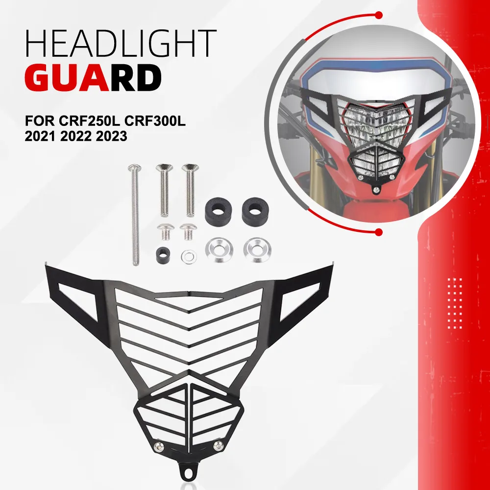 

CRF 300L CRF250L Headlight Guard FOR HONDA CRF250L CRF300L 2021 2022 2023 Motorcycle Headlamp Grill Head Light Protections Cover