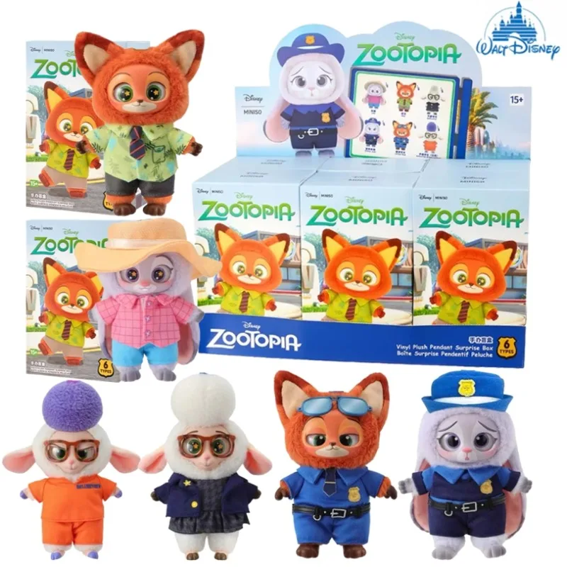 

Виниловая слепая коробка Disney Zootopia, милый персонаж мультфильма, виниловая плюшевая подвеска-сюрприз, игрушка, загадочная коробка, модные игрушки, Рождественский подарок