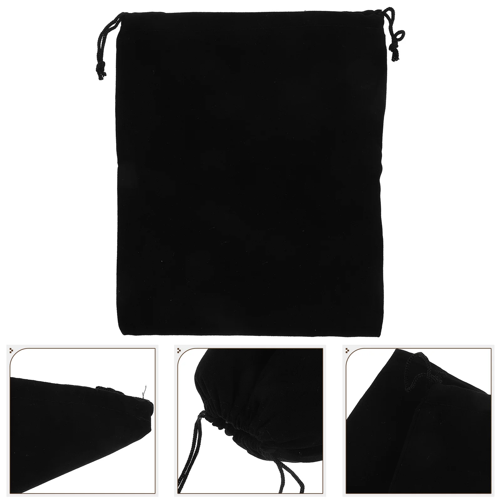 

Thumb Piano Storage Bag Drawstring Jewellery Pouch Kalimba Flannel Carrying Case