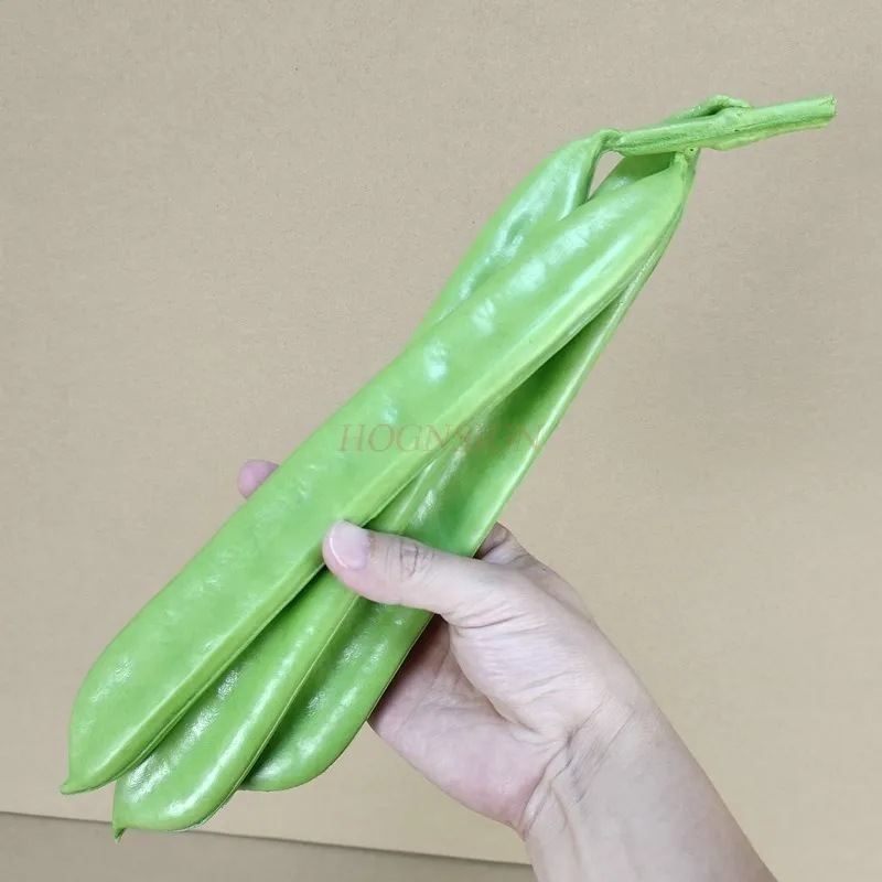 Simulation de légumes en Pu, épée de haricots, décoration d'hôtel, modèle de pois de neige, mettre des Fruits fausses, faire semblant de nourriture, 2021
