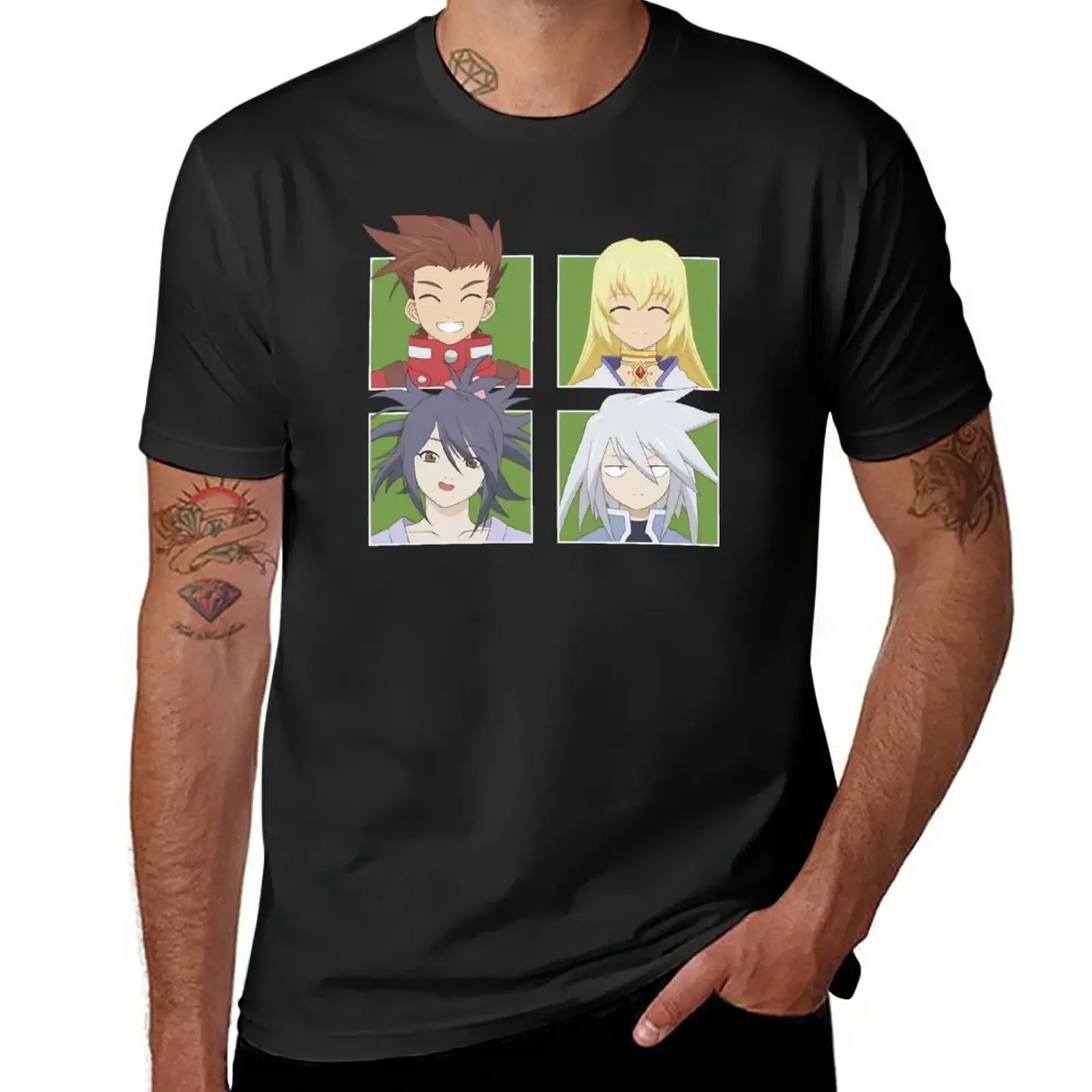 Tales of Symphonia - Conversation T-Shirt boys whites korean fashion plus size tops mens graphic t-shirts hip hop