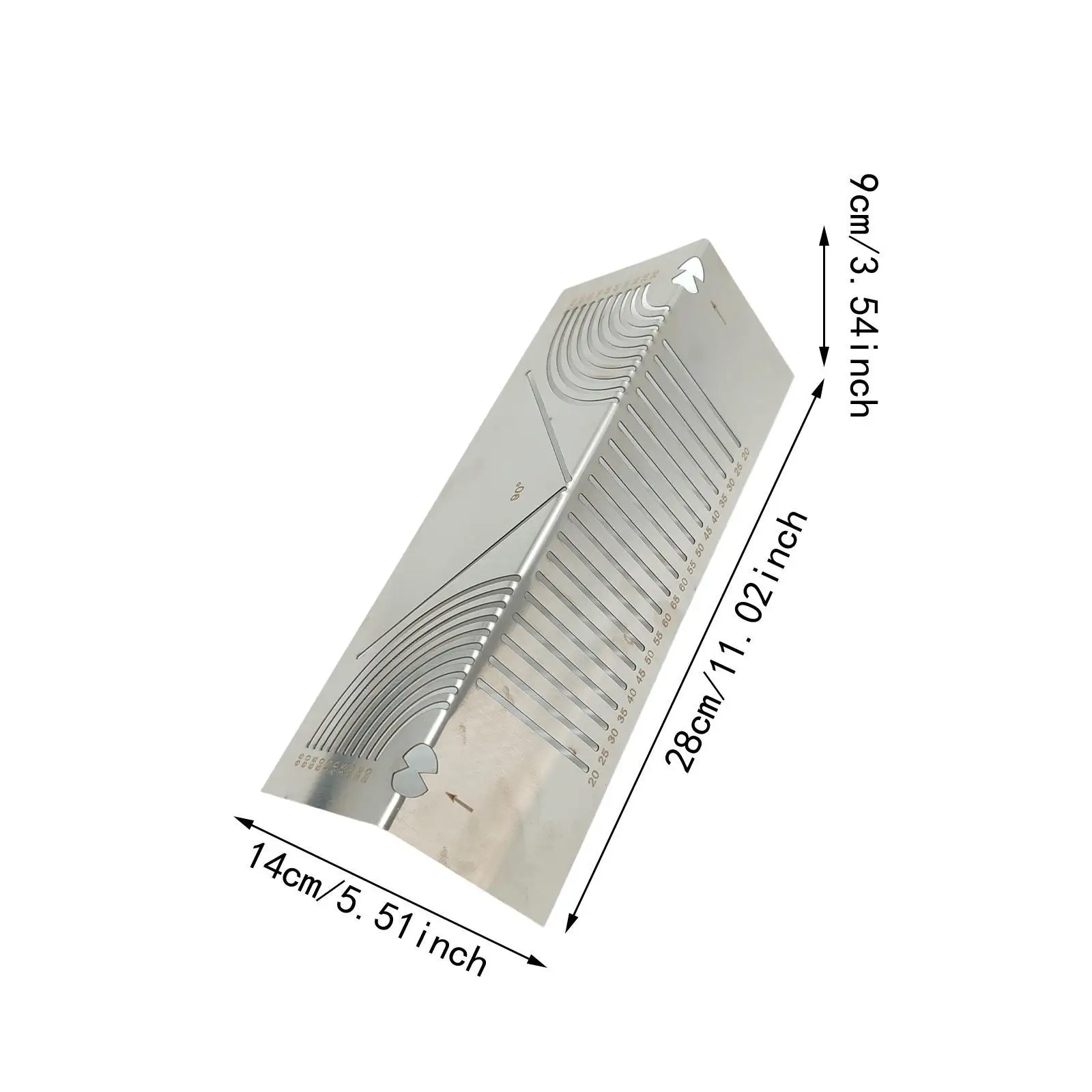 Linear Arc Dual Purpose Scriber with Clear Scale High Accuracy Lightweight for Woodworking Marking and Creative Art Projects