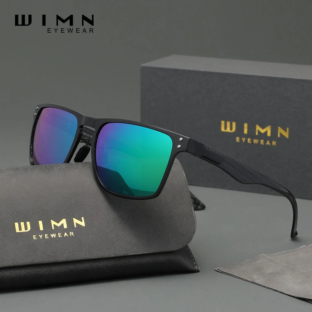 WIMN  Luxury Retro Sunglassses For Men Aluminum Rectang Polarized UV400 Glasses Driving Sports Women New Fashion Accessory