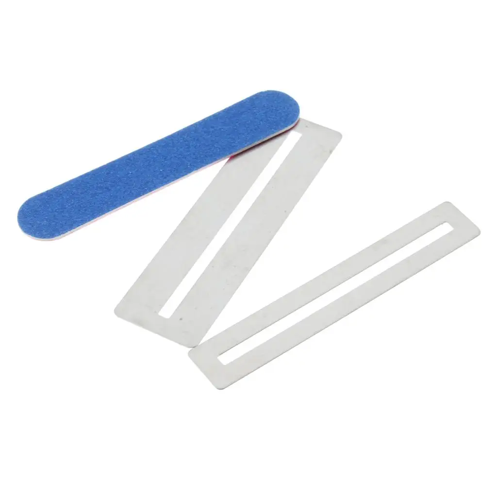 Kit d'entretien de touche de guitare en acier inoxydable, protecteur de frettes, outils de luthier avec lime à frettes pour réparation DIY