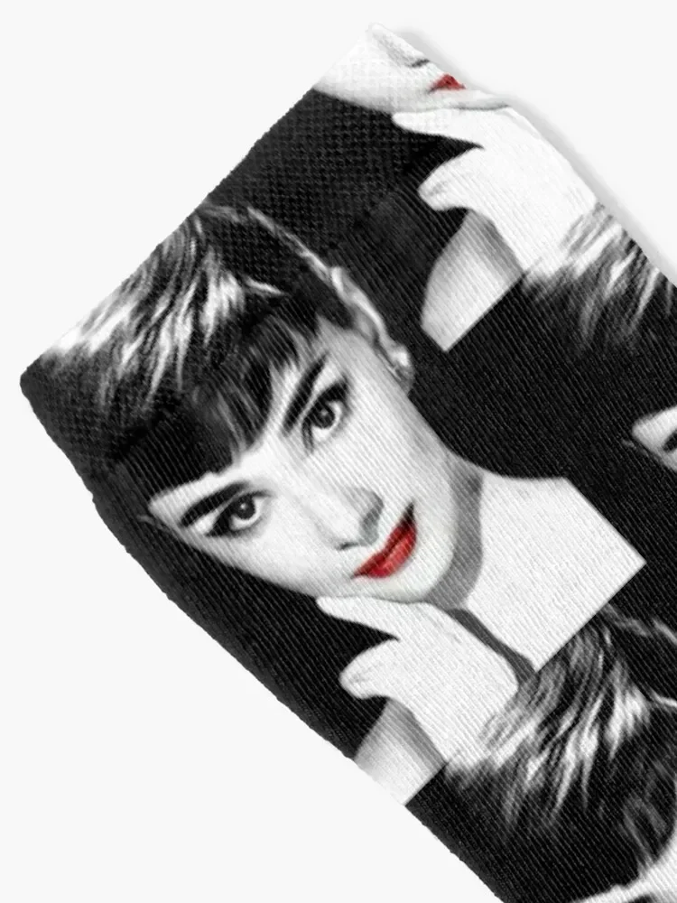 Audrey Hepburn Lips Socks Men's with print Men's Socks Luxury Women's