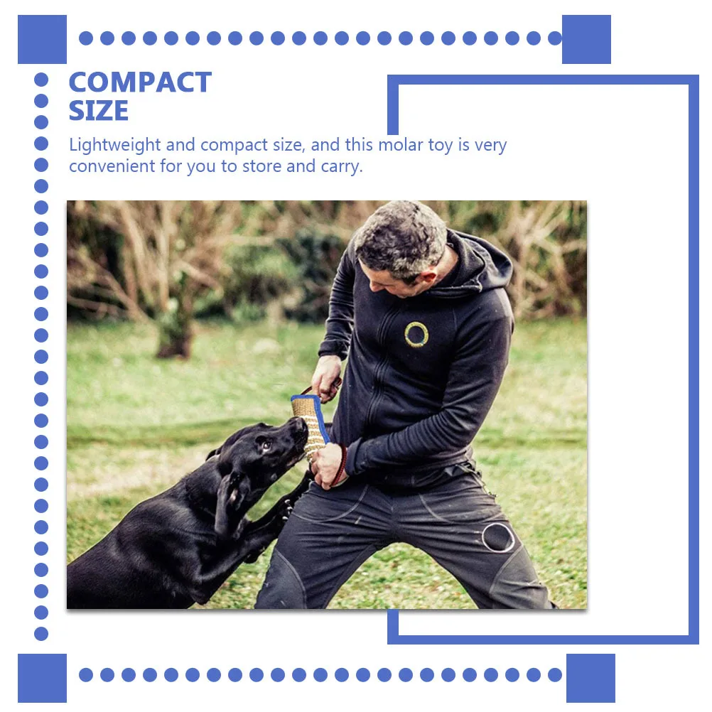 

Dog Bite Pillow High-Quality Jute Strong Chew Resistant Molar Training Pet Supply Dog Tug Pillow