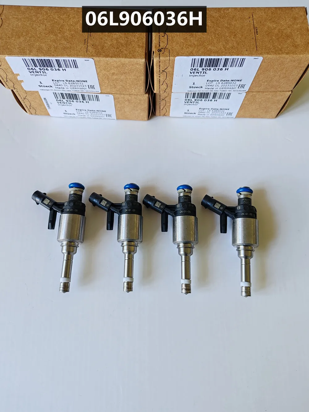 4Pcs Genuine NEW Fuel Injectors 06L906036L 0261500170 06L906036E 06L906036H 06B906036G for Audi S3 8V TTS 2.0 TFSI VW Golf R