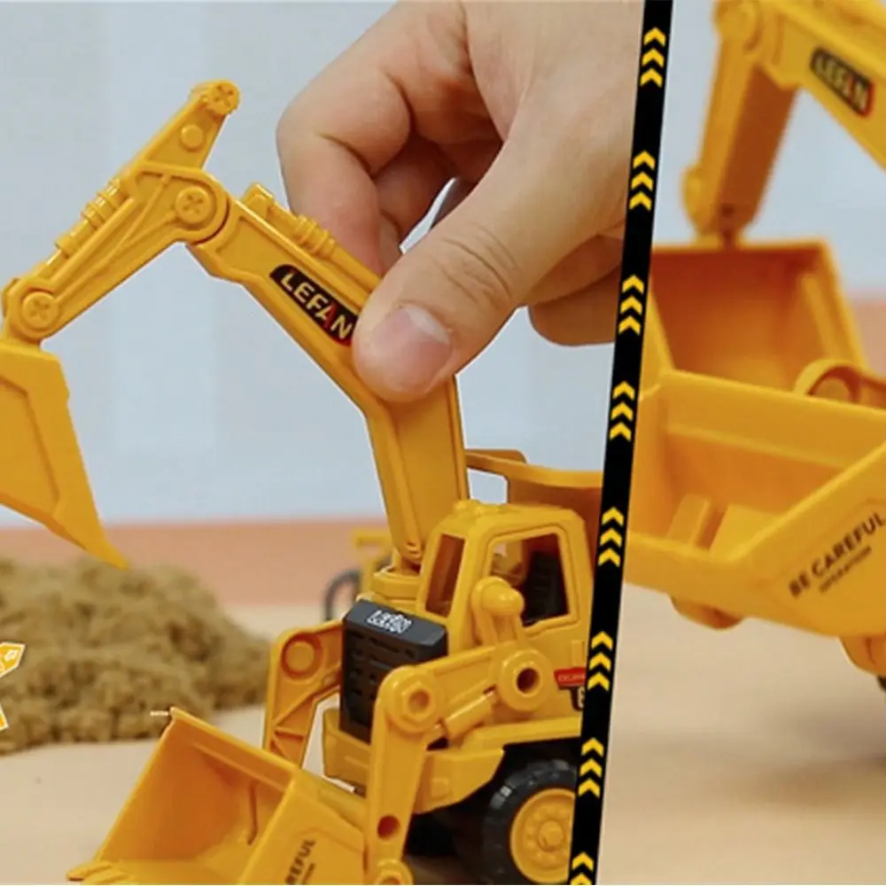 แฟชั่น ABS วิศวกรรมรถของเล่นของเล่นเด็กสีเหลือง Excavator ของเล่นของเล่นคลาสสิกขนาดใหญ่ Bulldozer ของเล่นของเล่น