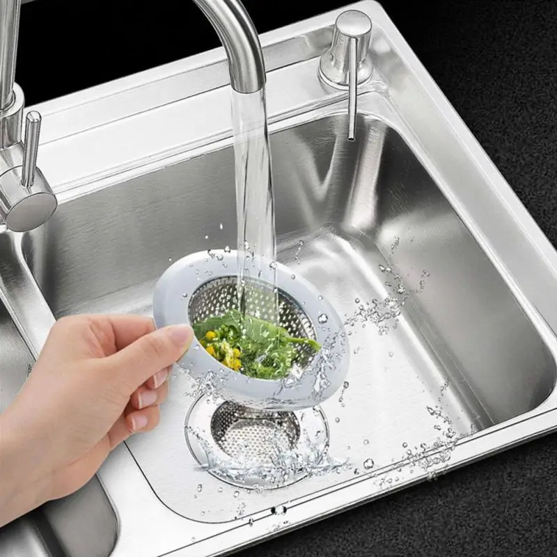 Kitchen Sink Stopper Drain Filter Sieve Keep Water Perforated Basket Sink Disposal Stopper 2.8inch Stainless Steel