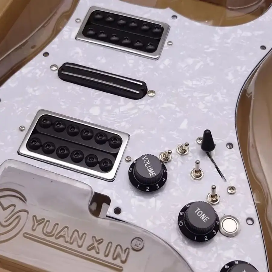 Pre-wired ST Pickguard with Coil-split HSH Humbucker Set, Kill Switch for ST Electric Guitars