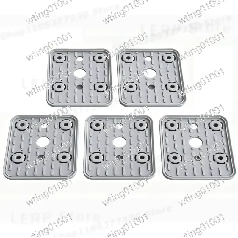 5pcs Durable Rubber Pads 140x115x17mm for Vacuum Block Pod Top Surface Plate Wear Resistant Replacement Parts