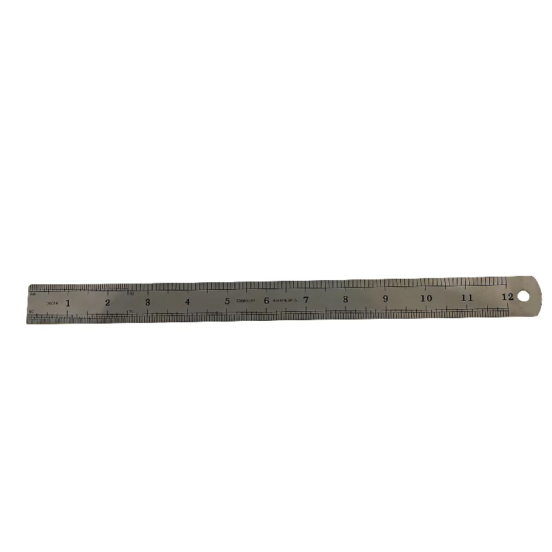 Ruler scale clear steel plate ruler 30CM multifunctional student drawing and measuring tool stainless steel ultra-thin ruler