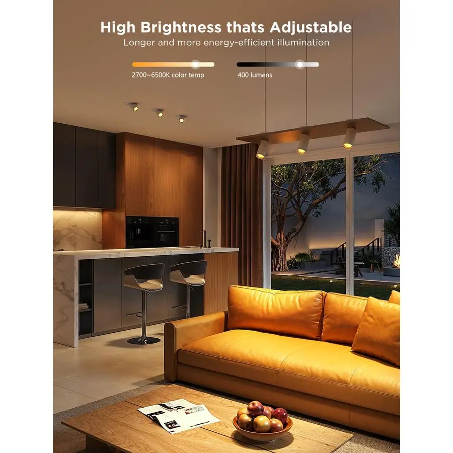 GU10 Smart Bulb, Matter RGBWW Light Bulb Work with Alexa, Google Assistant, WiFi amp Bluetooth Color Changing MR16 LED Bulbs, 64