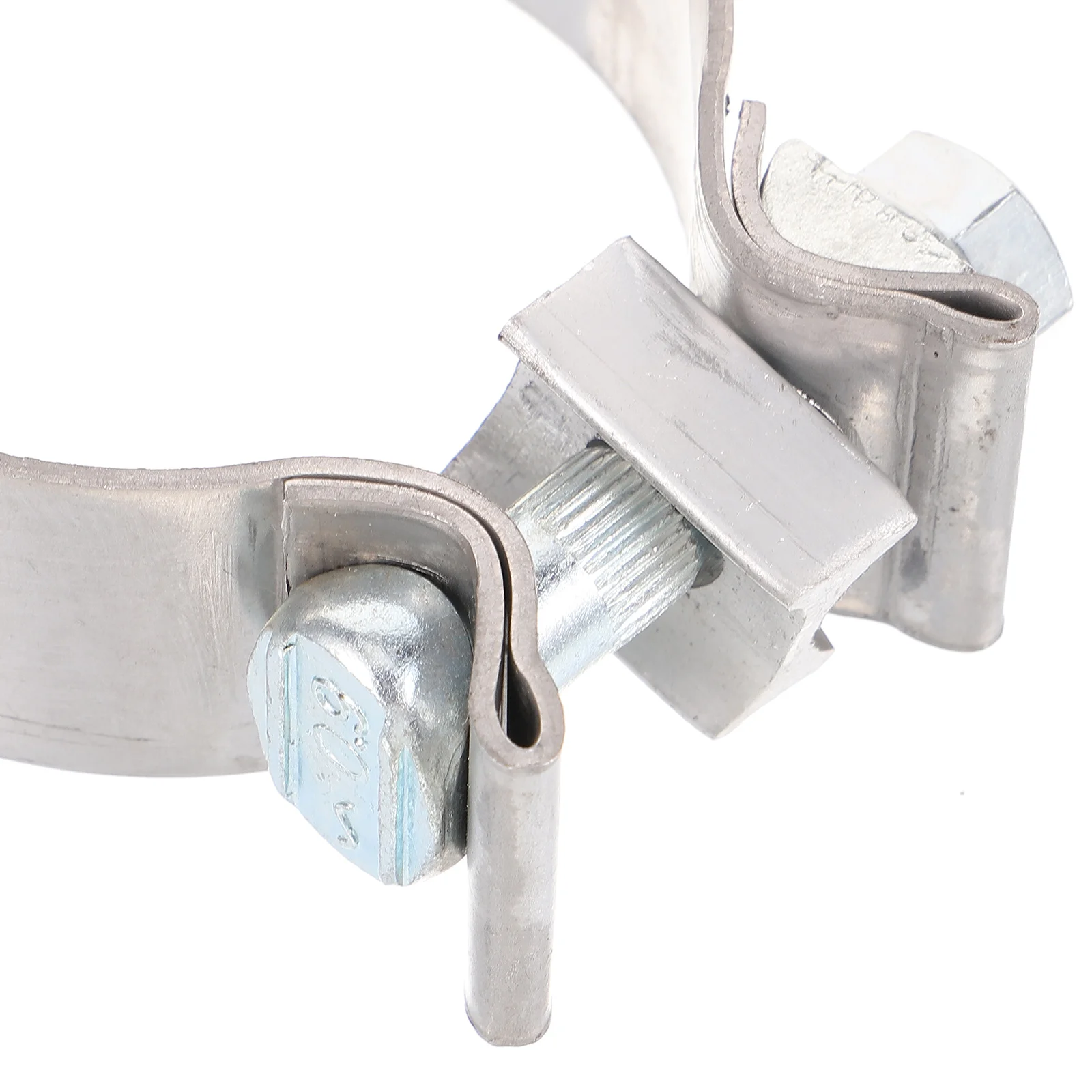 الفولاذ المقاوم للصدأ العادم الأنابيب المشبك عززت مانعة للتسرب الخمار 2.5 بوصة قابلة لإعادة الاستخدام الأنابيب المشابك البراغي الفرقة الشفاه المشبك