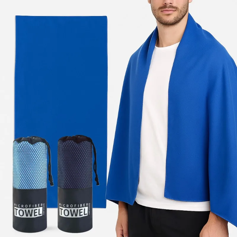 40x80CM dubbelzijdig fluwelen sporthanddoek sneldrogend absorberend gym yoga fitness zwemmen camping hardlopen strandlaken