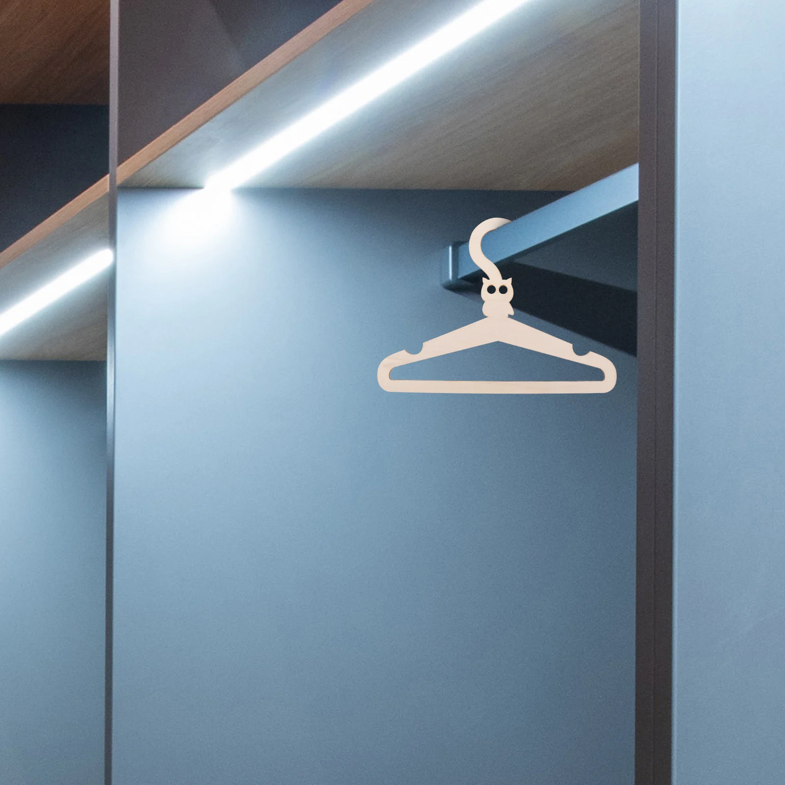 

5 Pcs Wooden Animal Clothes Rack Hanging Baby Clothing Hanger Hangers Newborn Child